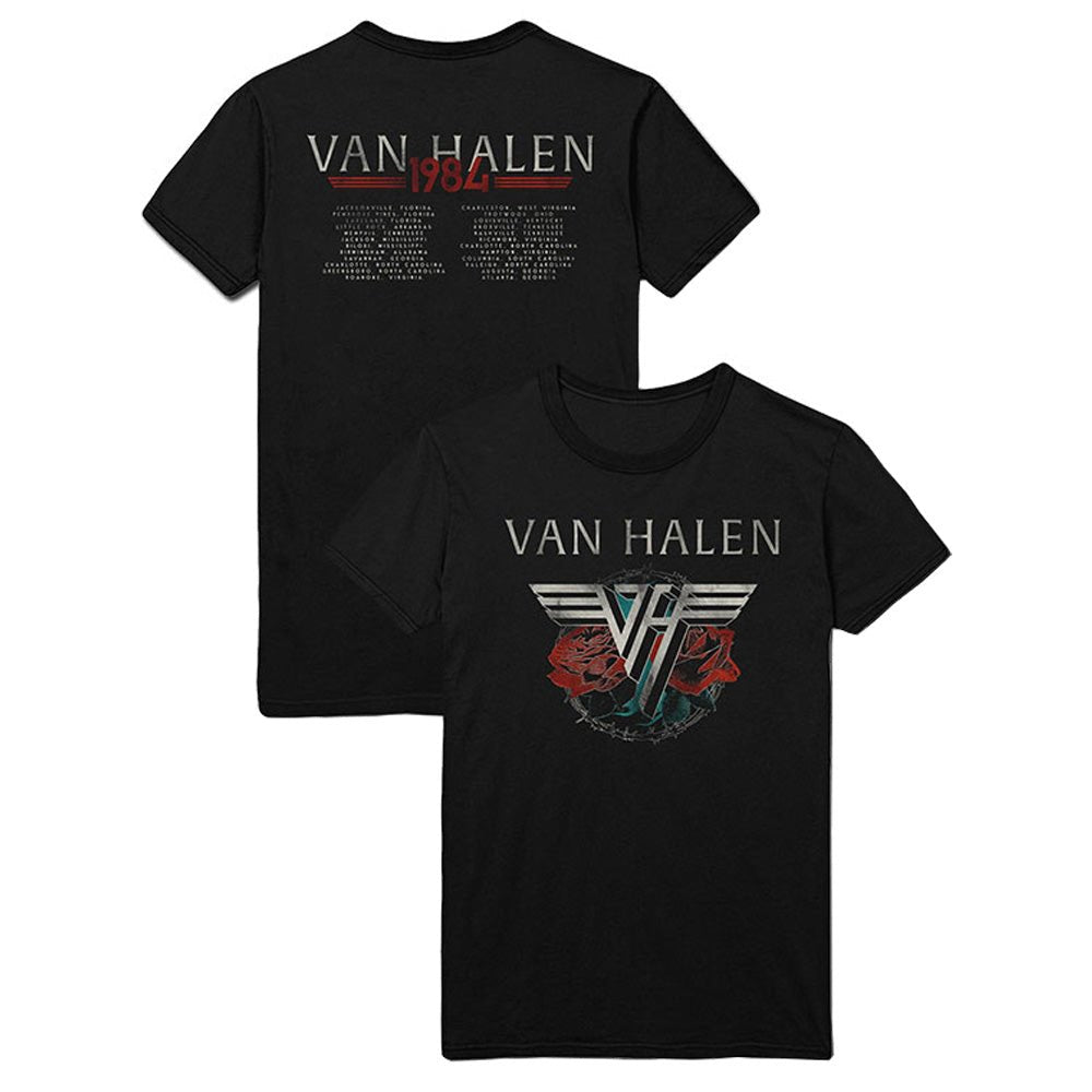 VAN HALEN ヴァンヘイレン (エドワード生誕 70周年 ) - 84 Tour / バックプリントあり / Tシャツ / メンズ - PGS
